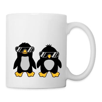 2 Sonnenbrille Pinguin Freunde - Tasse - Weiß - Rechts