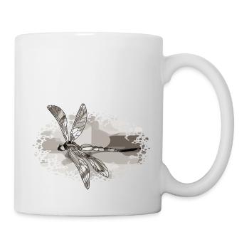 Libellule - Mug blanc - blanc - Droite