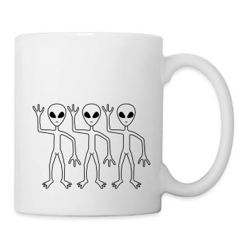 Team 3 Friends Aliens - Mug - white - Right