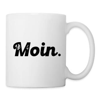 Moin. - Tasse - Weiß - Rechts