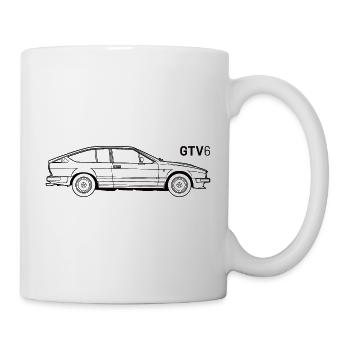 Alfa GTV6 - Mug blanc - blanc - Droite