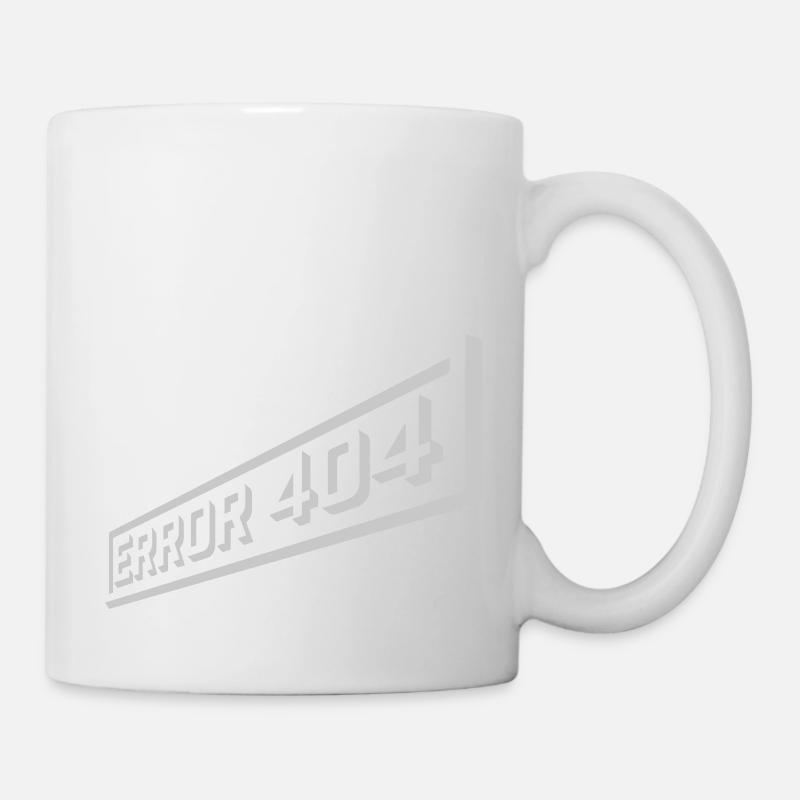 Netzwerk verloren Error 404 - Tasse - Weiß