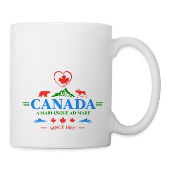 Kanada Vancouver Montreal Toronto Maple Leaf Bären - Tasse - Weiß - Rechts