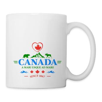 Kanada Vancouver Montreal Toronto Maple Leaf Bären - Tasse - Weiß - Rechts