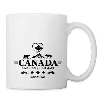 Kanada Vancouver Montreal Toronto Maple Leaf Bären - Tasse - Weiß - Rechts