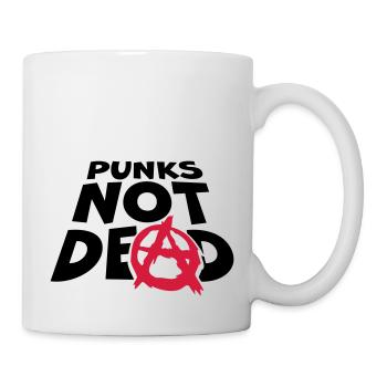 punks not dead quote - Mug - white - Right