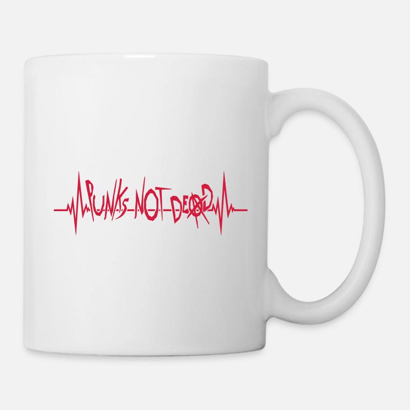 punks pas mort citation - Mug blanc - blanc