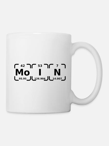 Moin Periodensystem - Tasse - Weiß
