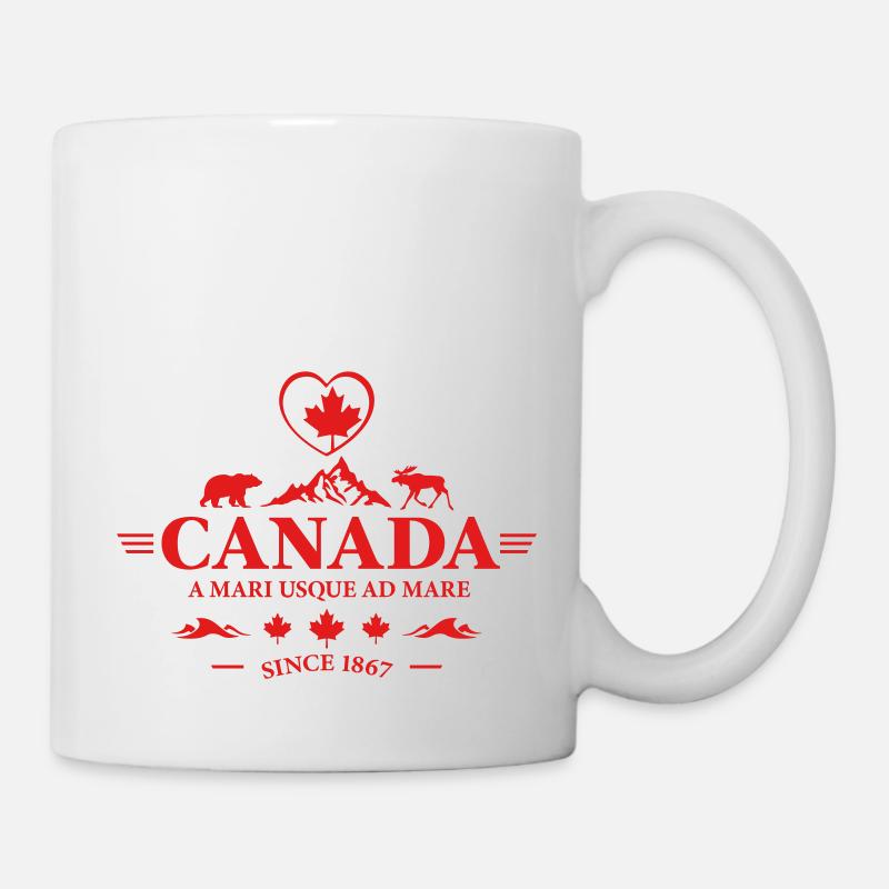 Kanada Vancouver Montreal Toronto Maple Leaf Bären - Tasse - Weiß
