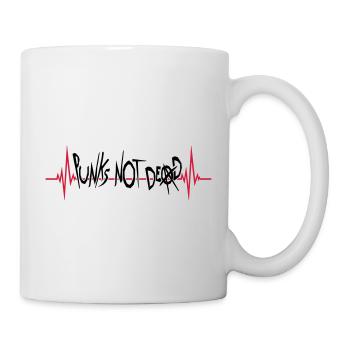 punks not dead Zitat - Tasse - Weiß - Rechts