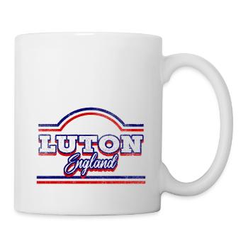 Luton England UK City Font Vintage Retro - Mug - white - Right