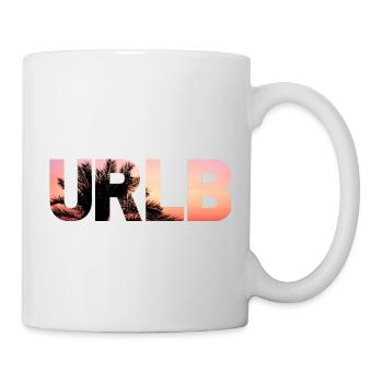 URLB - Urlaub Strand Palmen Ferien Sommer Sonne - Tasse - Weiß - Rechts