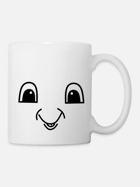Cute face - Tasse - Weiß