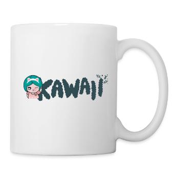 Kawaii - Fille mignonne - Mug blanc - blanc - Droite