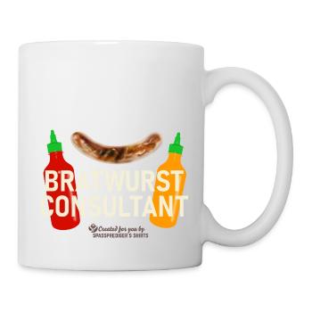 Grillspruch Bratwurst Consultant - Tasse - Weiß - Rechts