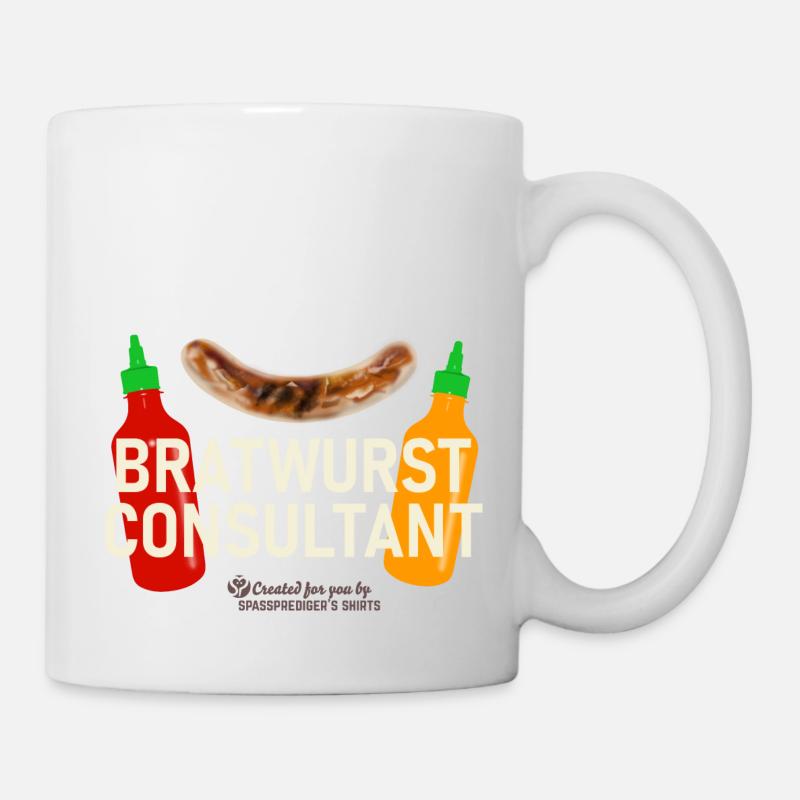 Grillspruch Bratwurst Consultant - Tasse - Weiß