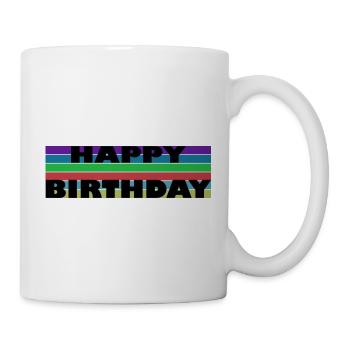 JAHRESTAG. ALLES GUTE ZUM GEBURTSTAG!. ALLES GUTE ZUM GEBURTSTAG! - Tasse - Weiß - Rechts