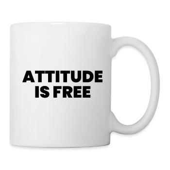 Attitude is free - Mug - white - Right