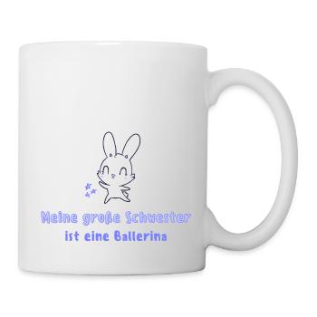 Meine beste Freundin ist eine Ballerina - Tasse - Weiß - Rechts