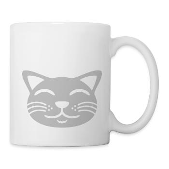 Haustier Katze Gesicht glücklich - Tasse - Weiß - Rechts