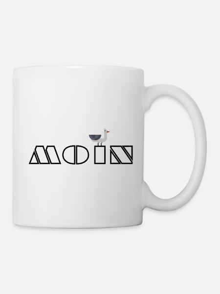 moin moewe 3a - Tasse - Weiß