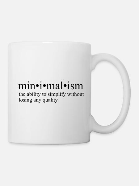 Minimalismus - Tasse - Weiß