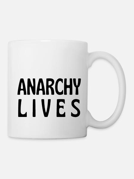 anarchy lives - Mug blanc - blanc