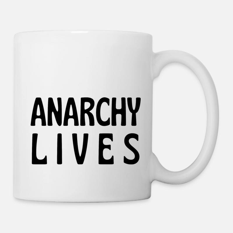 anarchy lives - Mug blanc - blanc