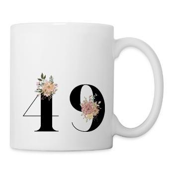 49th Anniversary Flowers (Gift of 49 years) - Mug - white - Right