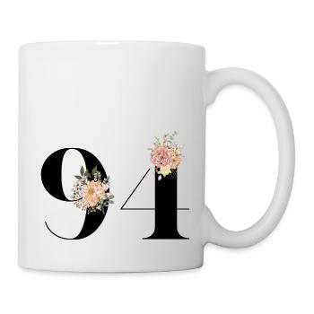 94th Anniversary Flowers (Gift of 94 years) - Mug - white - Right