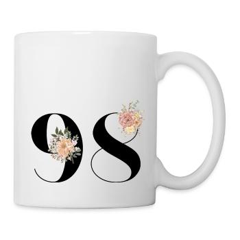 98th Anniversary Flowers (Gift of 98 years) - Mug - white - Right