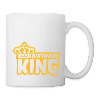 Logo de la Couronne Anniversaire Roi - Mug blanc - blanc - Droite