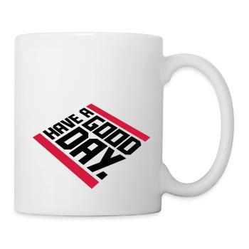 Bonne journée - Mug blanc - blanc - Droite