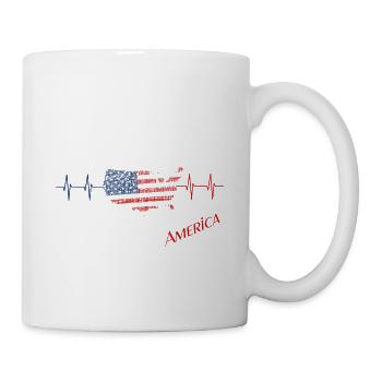 USA America - Tasse - Weiß - Rechts