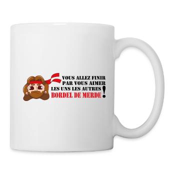 Vous allez finir par vous aimer les uns les autres - Mug blanc - blanc - Droite