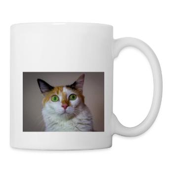the cat with the sweet look - Mug - white - Right