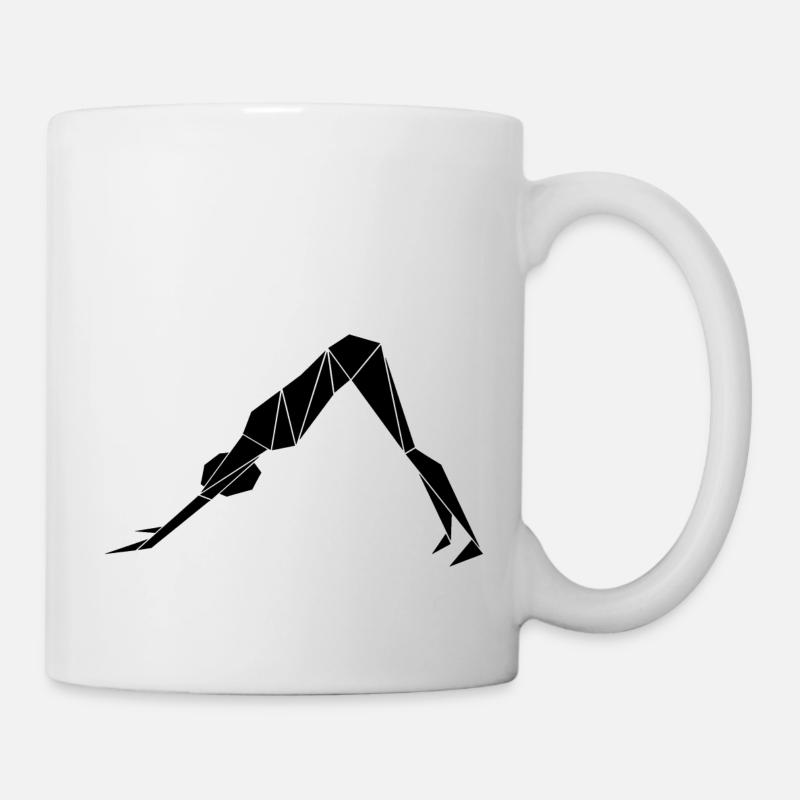 Down Dog - Tasse - Weiß