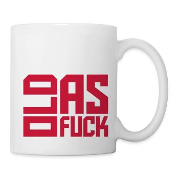 ancien logo de texte AF - Mug blanc - blanc - Droite