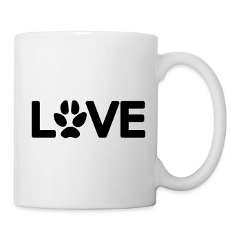 Love Dog Paw 1 Vecteur - Mug blanc - blanc - Droite