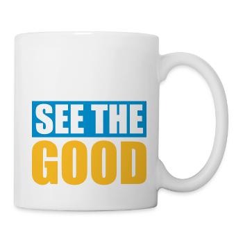 see the good Zitat - Tasse - Weiß - Rechts
