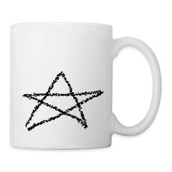 Pentagram Satan Devil Gothic Occult Witch Vector - Mug - white - Right