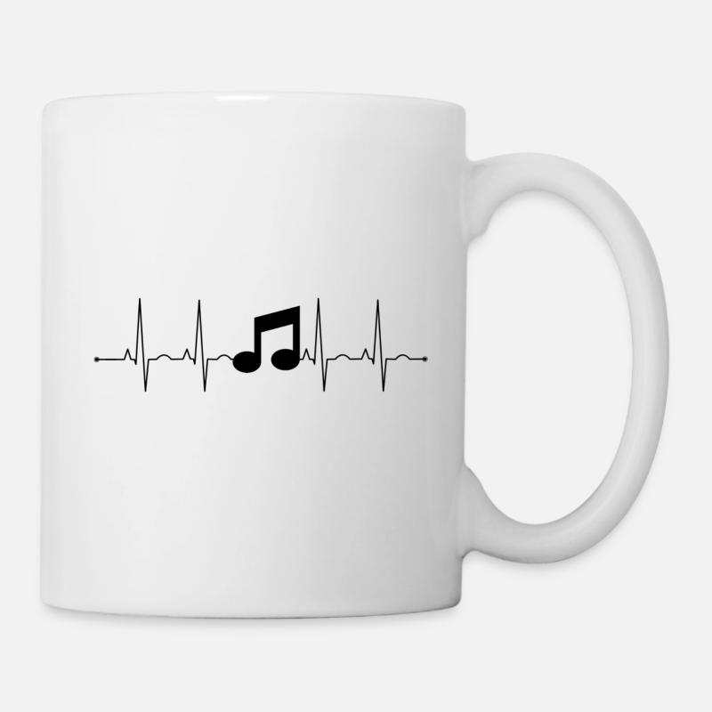 notenschlüssel - Tasse - Weiß