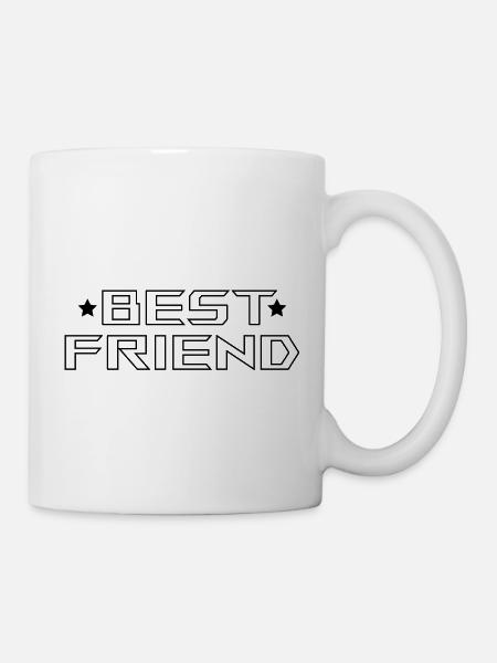 Best Friend Tshirt white - Tasse - Weiß