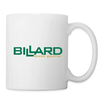Billard Design Best Game, Poolbillard - Tasse - Weiß - Rechts