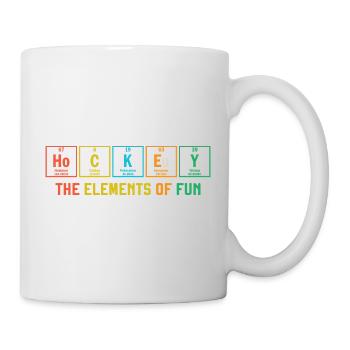 Hockey sur glace Les éléments d’un tableau périodique amusant - Mug blanc - blanc - Droite