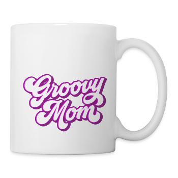 Groovy Mom | Colors can be changed | - Mug - white - Right