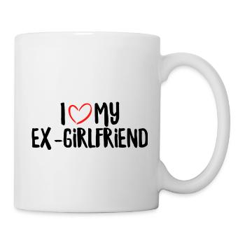 Ich liebe meine Ex-Freundin - Tasse - Weiß - Rechts