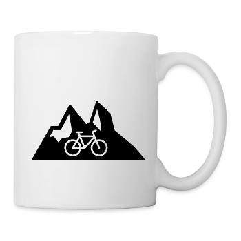 Mountainbiker Fahrrad Radsport - Tasse - Weiß - Rechts