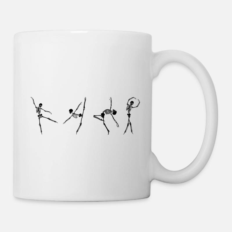 Dancing Skeleton - Mug - white