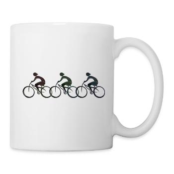 Radfahrer - Tasse - Weiß - Rechts